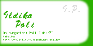 ildiko poli business card